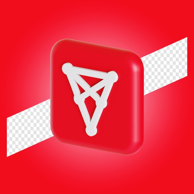 Chiliz chz crypto-monnaie symbole logo illustration 3d