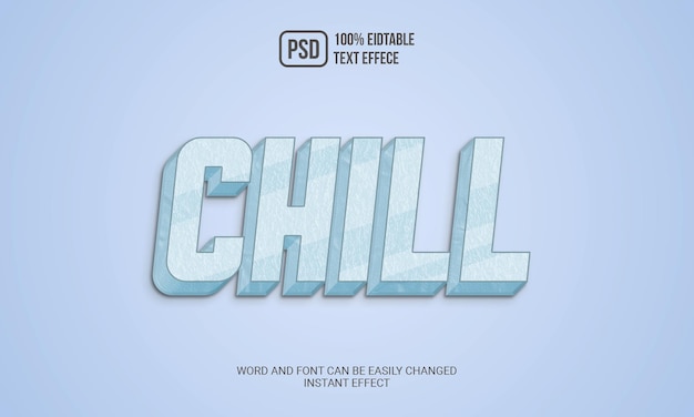 PSD chill-textstil-effekt