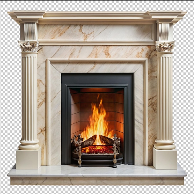 PSD chimenea clásica para la sala de estar chimenea interior para el hogar ilustración interior chimenea de confort