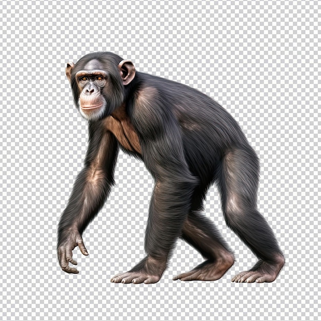 PSD chimpanzé psd isolado em fundo transparente hd png