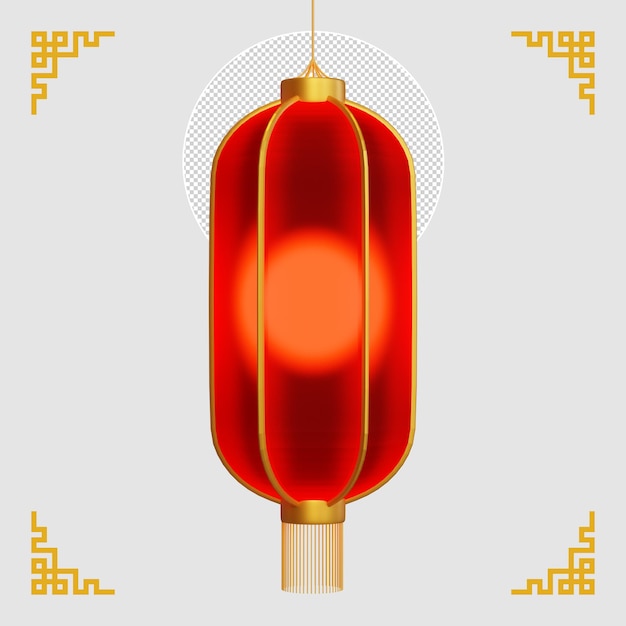 Chinatown Linterna Elemento 3D 03