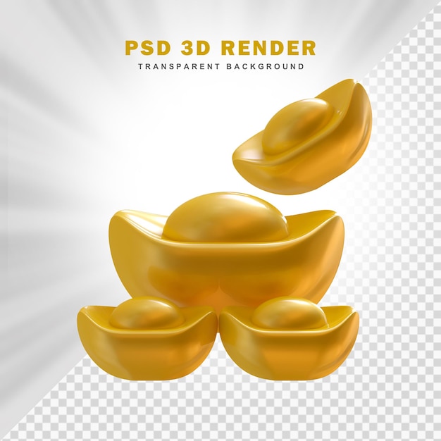 PSD chines gold 3d