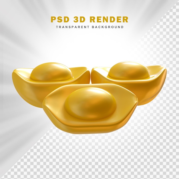 PSD chines gold 3d