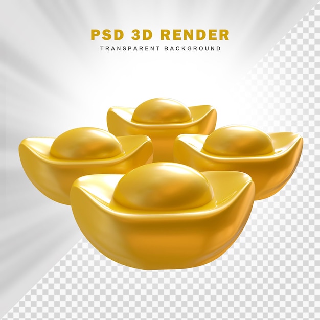 PSD chines oro en 3d