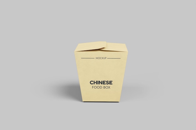 Chinesische lebensmittelbox mockup