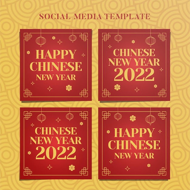 Chinesisches Neujahr 2022 Instagram-Webbanner