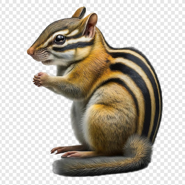 Chipmunk aislado png en fondo transparente psd