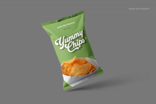 Chips bag mockup