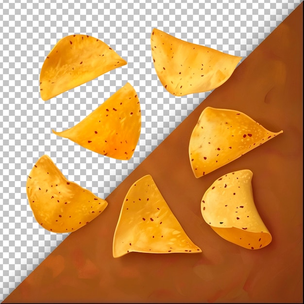 PSD chips de maïs avec une texture de fond claire