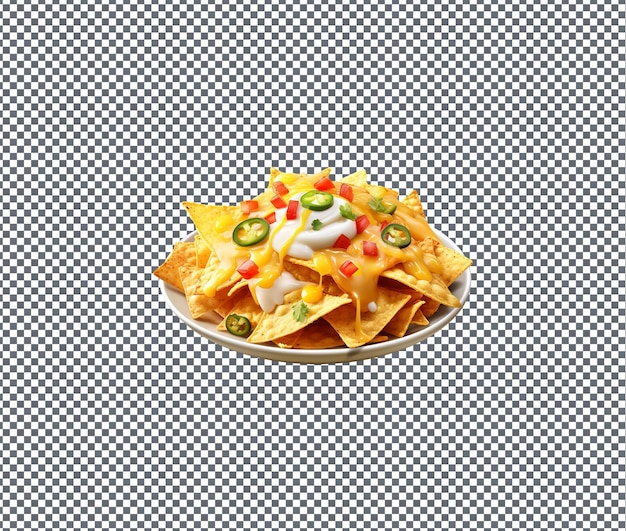 Des chips de Nachos Tortilla délicieuses et délicieuses isolées sur un fond transparent
