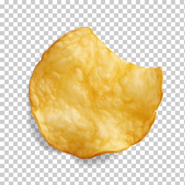 PSD des chips de pomme de terre isolées sur un fond transparent png psd