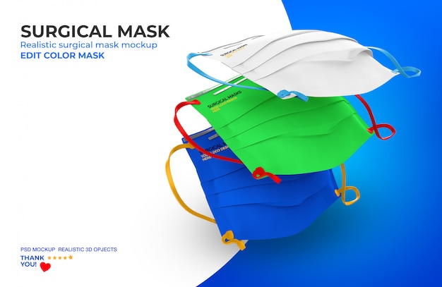 PSD chirurgische maske modell