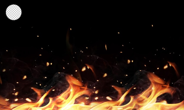 Chispa y pared de fuego