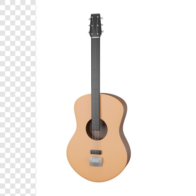 Chitarra acustica 3d