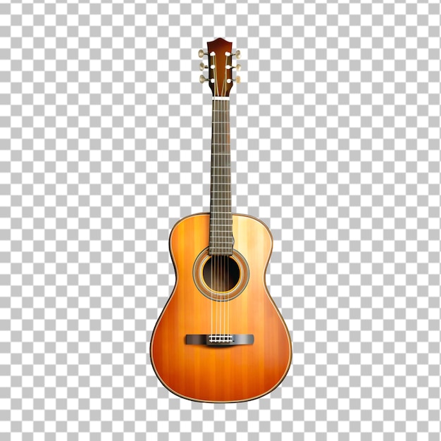 chitarra isolata su uno sfondo trasparente illustrazione di rendering 3D