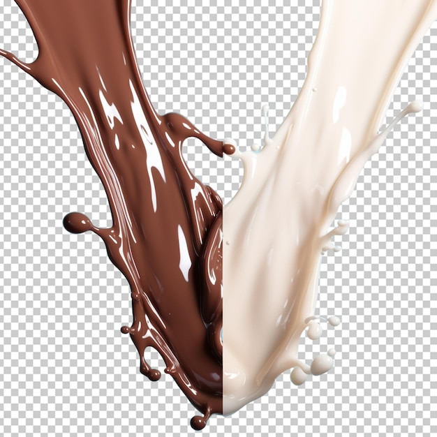 PSD chocolat liquide png psd