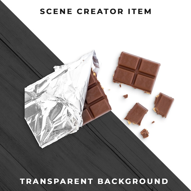 PSD chocolat transparent psd