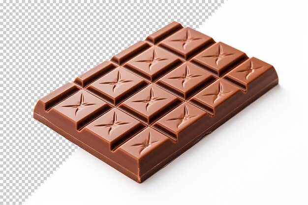 Chocolate aislado sobre un fondo transparente