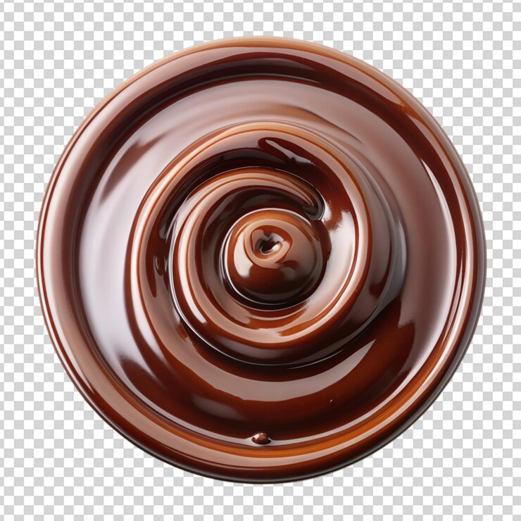 PSD chocolate aislado sobre un fondo transparente
