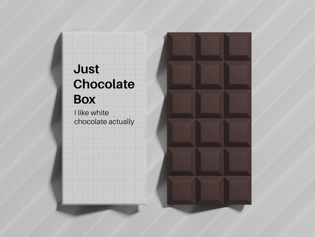 Chocolate Bar and Box Presentation