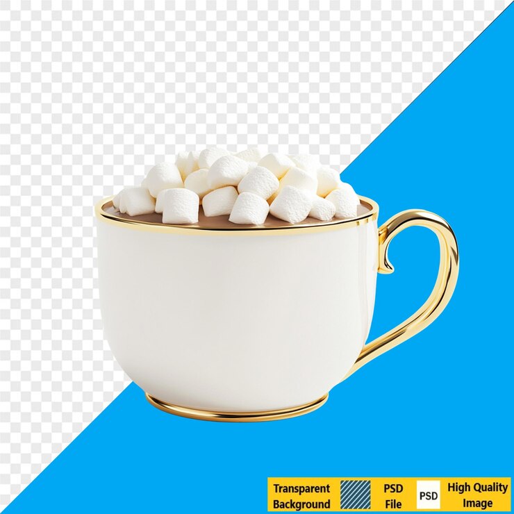 PSD chocolate caliente con malvaviscos