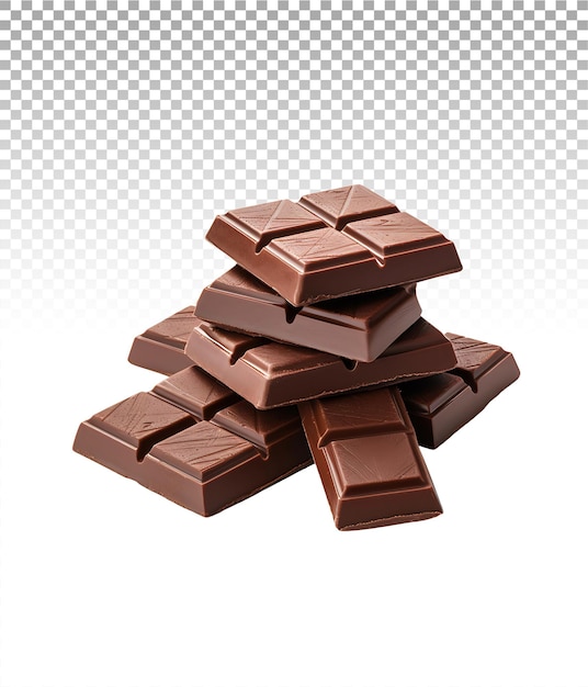 Chocolate escuro isolado em formato png