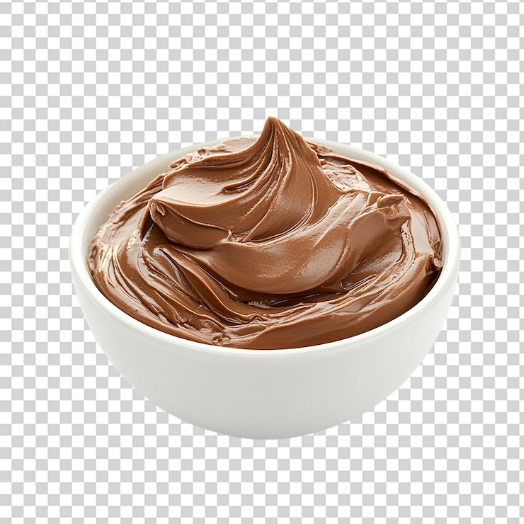 PSD chocolate espalhado numa tigela branca