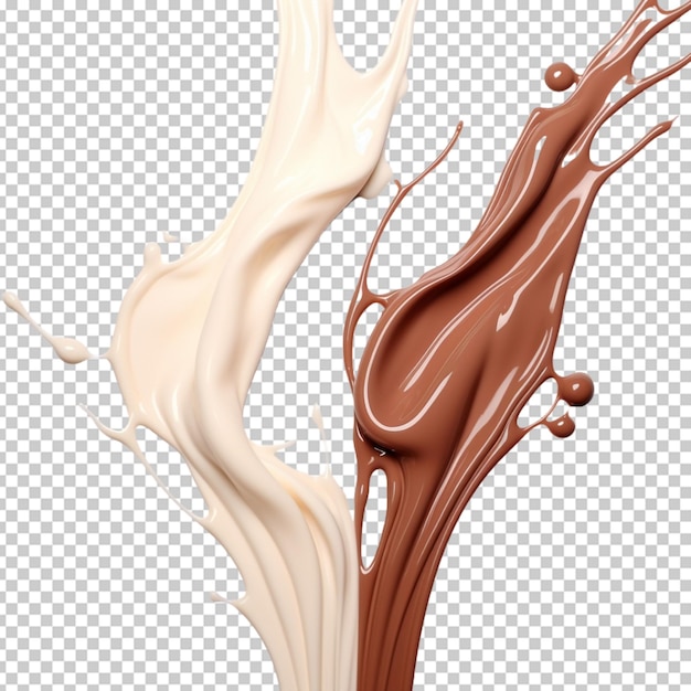 Chocolate con leche fondo blanco psd png