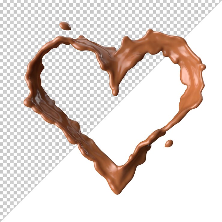 Chocolate con leche splash 3d realista