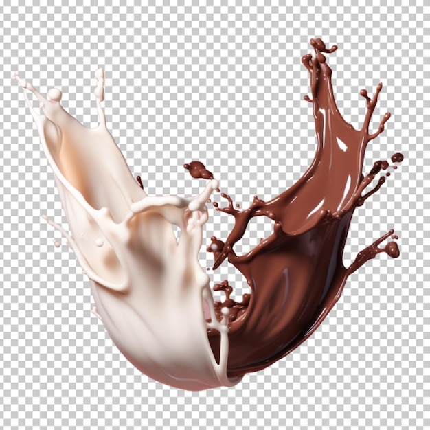 PSD chocolate líquido png psd