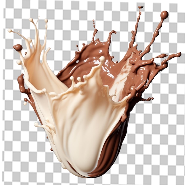 PSD chocolate png salpico de leite