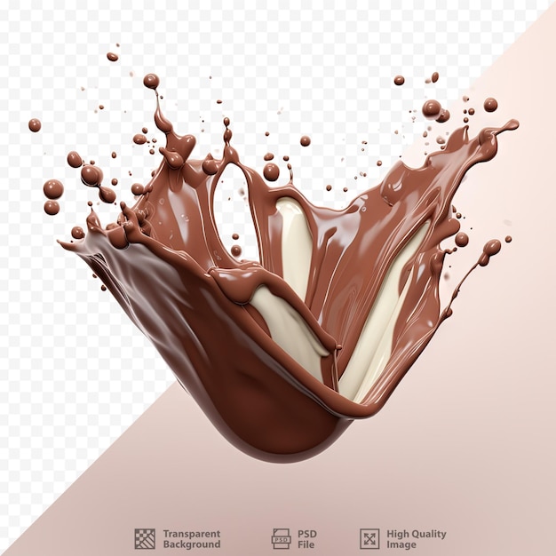 Chocolate salpicando en una imagen