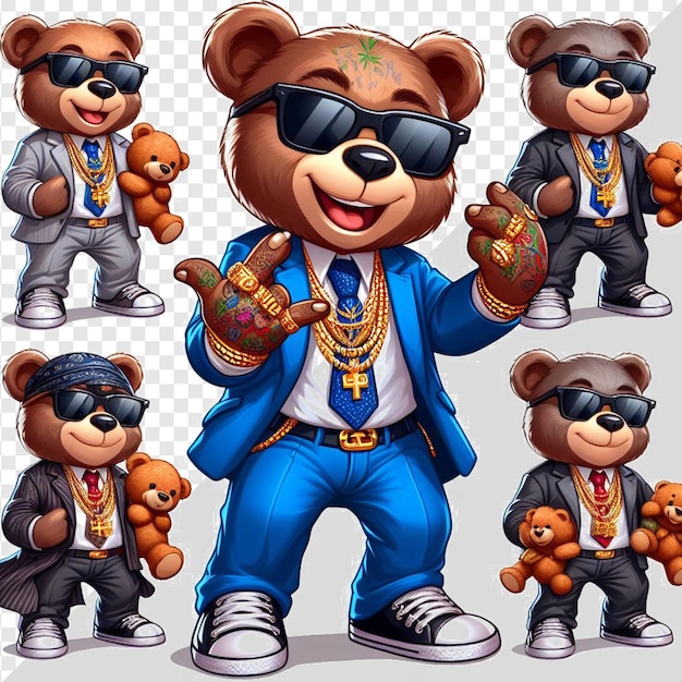 PSD cholo gangster de los angeles em gstyle hood bro pose isolado em fundo transparente face png