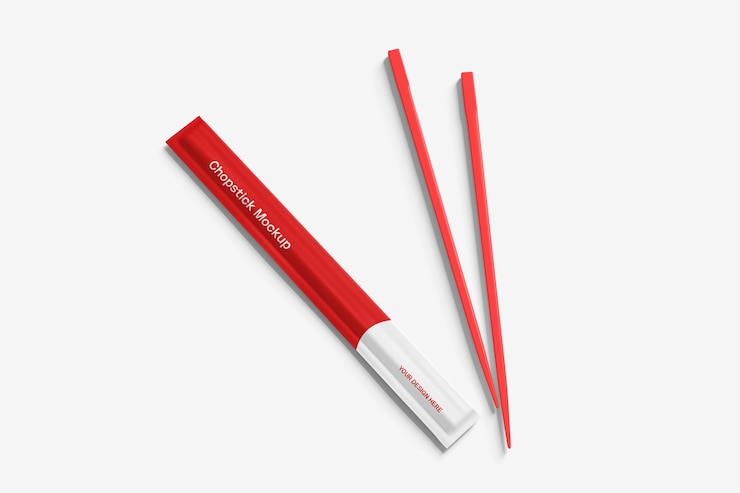 PSD chopstick-mockup-vorlage