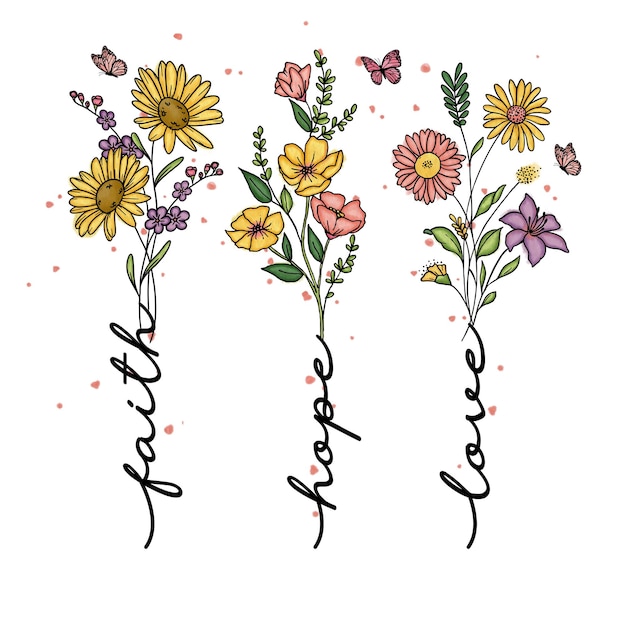 Christliche Blumen-Sublimation