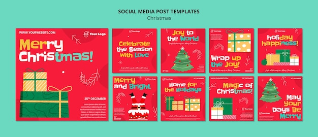 Christmas celebration  instagram posts