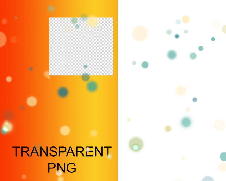 PSD christmas glowing bokeh confetti light