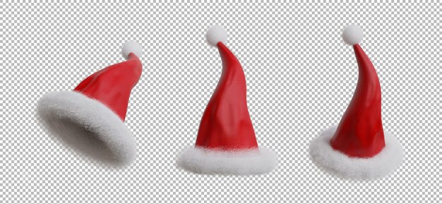 Christmas hat with christmas concept transparent background,clip