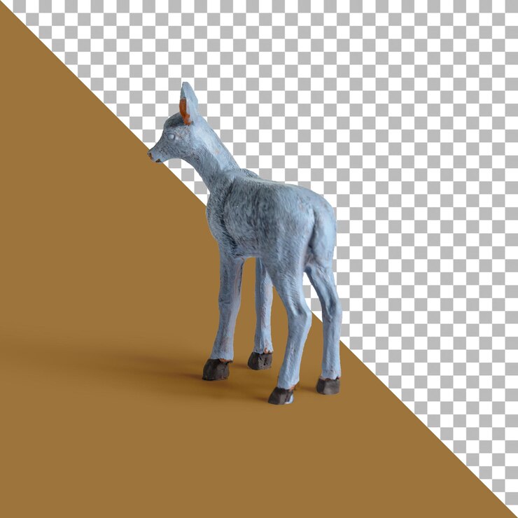 PSD christmas horse toy decoration isolated