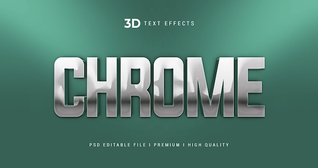 Chrome 3D-Texteffekt