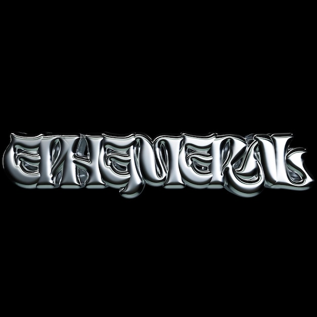 Chrome Lettering THEMEERAL