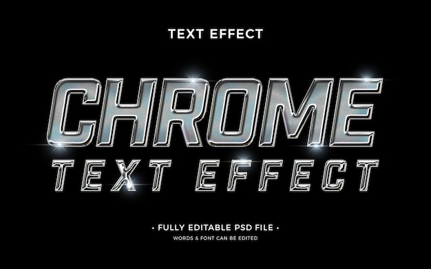 Chrome-Texteffekt