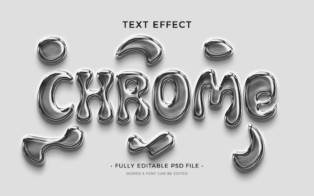 Chrome-Texteffekt