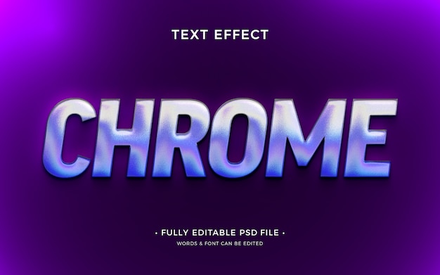 Chrome-Texteffekt