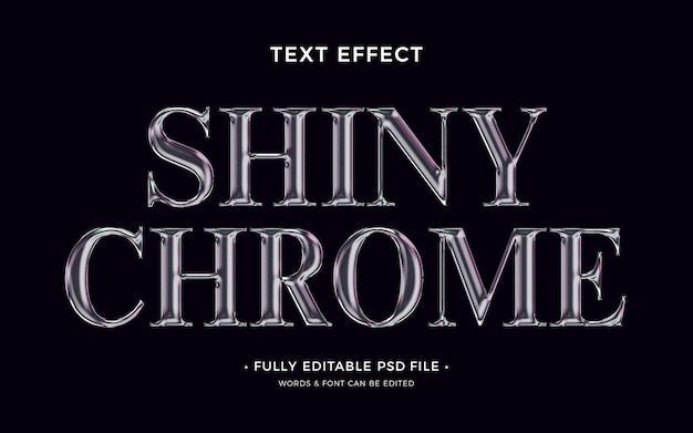Chrome-Texteffekt