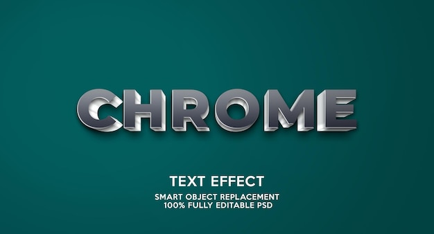 Chrome-Texteffekt