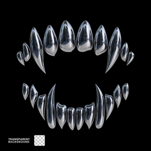 Chrome Vampire Fangs