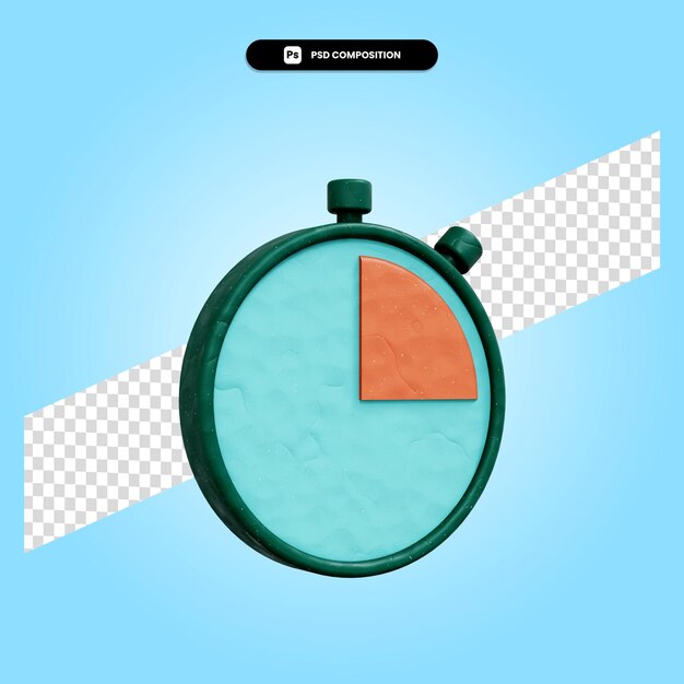 Chronomètre Illustration De Rendu 3d Isolé