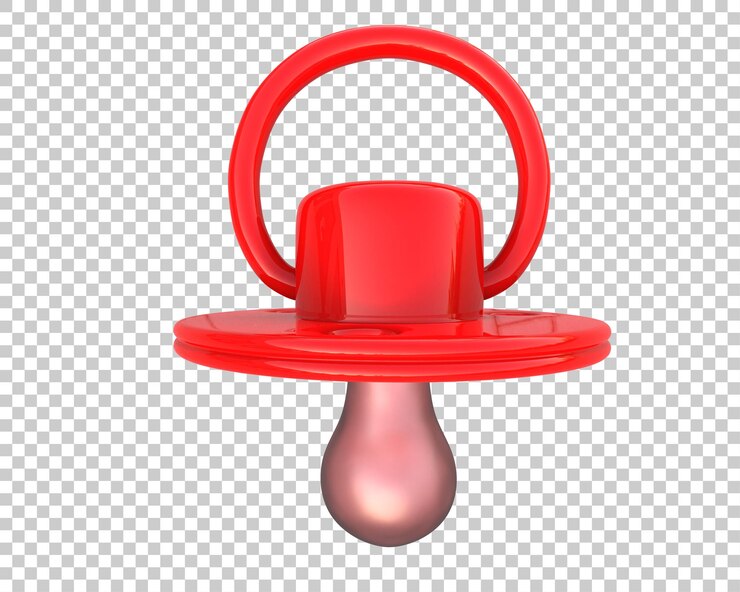 PSD el chupete aislado en el fondo ilustración de renderización 3d