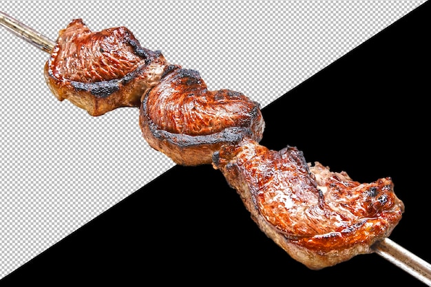 Espeto De Picanha Da Carne Pronto Para Cozinhar Imagem de Stock - Imagem de  frescor, grelhado: 132253239